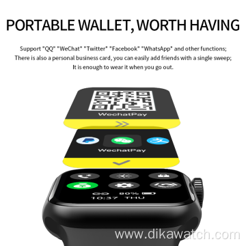 HW18 smartwatch Wallet Function Bluetooth Call Double Button